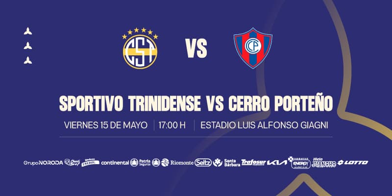 Imagen del evento Club Sportivo Trinidense vs el Club Cerro Porteño - Torneo Apertura - Fecha 21